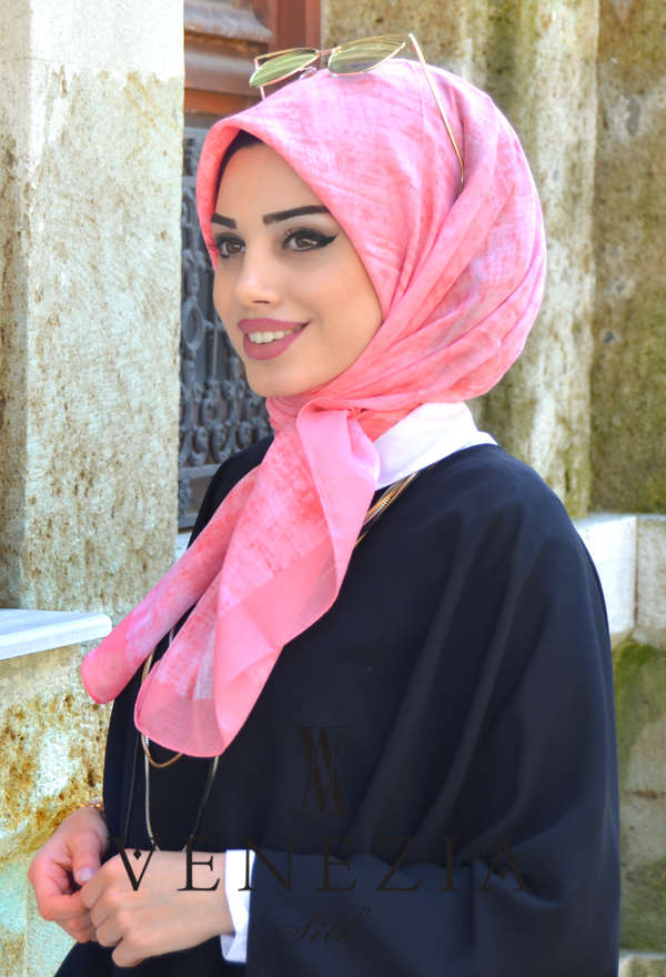 AKEL - AKEL BULUT DESEN ŞAL EŞARP 31108-020 (1)