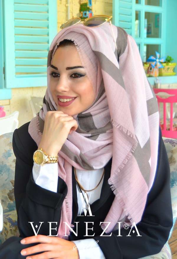 AKEL - AKEL KARE DESEN COTTON ŞAL 31041-003 (1)