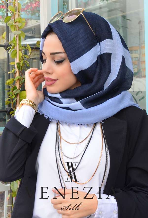 AKEL - AKEL KARE DESEN COTTON ŞAL 31041-009 (1)