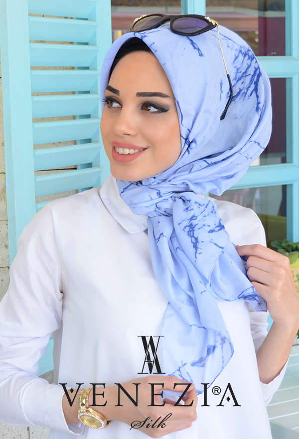 AKEL - AKEL MERMER DESEN ŞAL EŞARP KOLEKSİYONU 31008-026