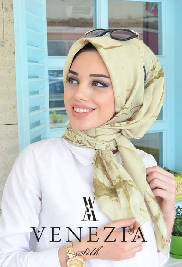 AKEL - AKEL MERMER DESEN ŞAL EŞARP KOLEKSİYONU 31008-030 (1)