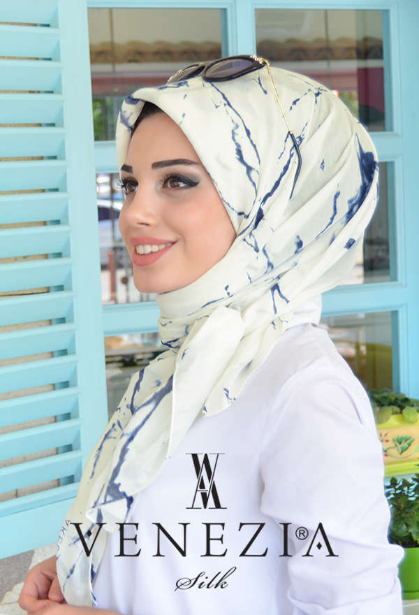 AKEL - AKEL MERMER DESEN ŞAL EŞARP KOLEKSİYONU 31008-032 (1)