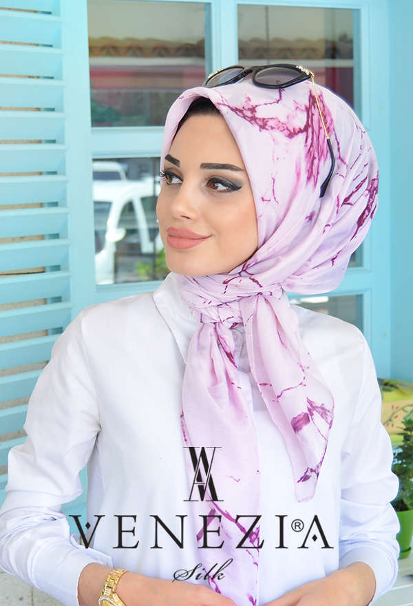 AKEL - AKEL MERMER DESEN ŞAL EŞARP KOLEKSİYONU 31008-036