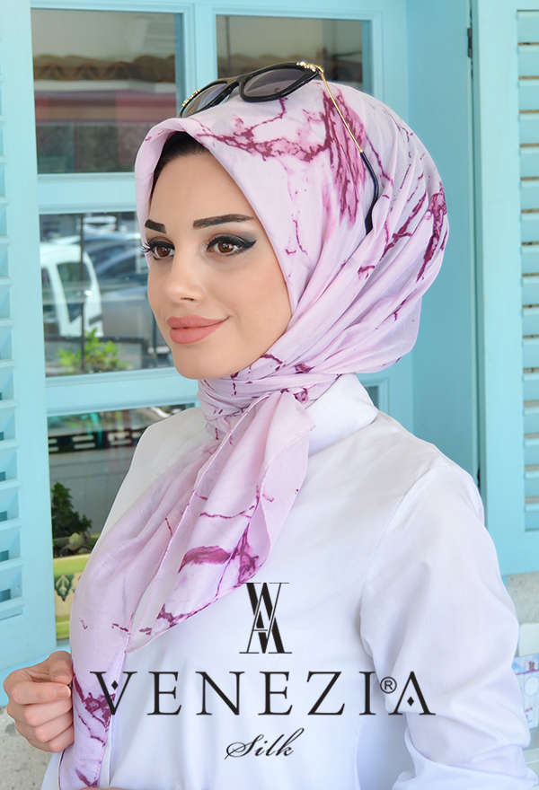AKEL - AKEL MERMER DESEN ŞAL EŞARP KOLEKSİYONU 31008-036 (1)