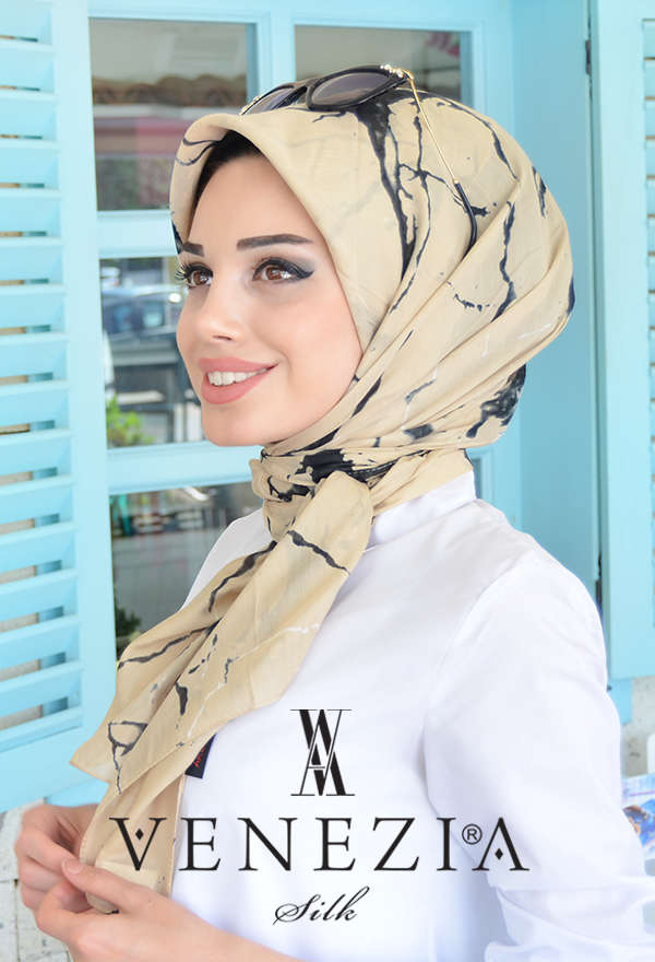 AKEL - AKEL MERMER DESEN ŞAL EŞARP KOLEKSİYONU 31008-037 (1)