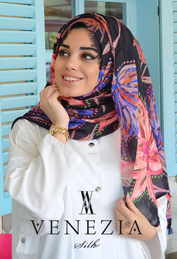 AKEL - AKEL RAPUNZEL KOLEKSİYONU PONPONLU COTTON ŞAL 31367-007 (1)