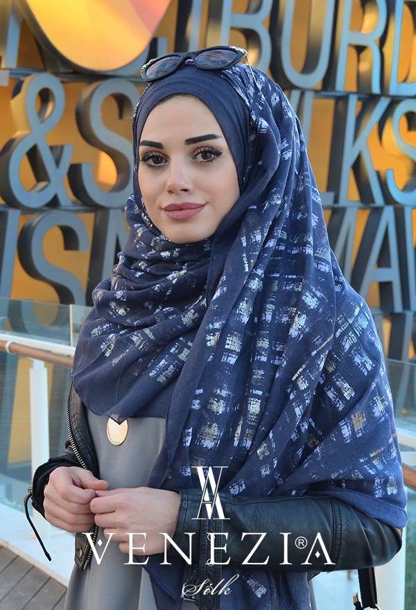 AKEL - AKEL YALDIZLI ORGANİK COTTON ŞAL 3263-011