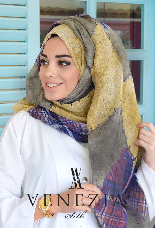Us. Polo Assn. - U.S POLO ASSN. PATCHWORK ORGANİK COTTON ŞAL 31085-004 (1)
