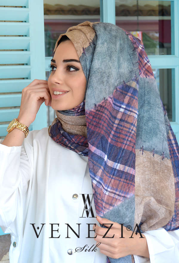 Us. Polo Assn. - U.S POLO ASSN. PATCHWORK ORGANİK COTTON ŞAL 31085-006 (1)
