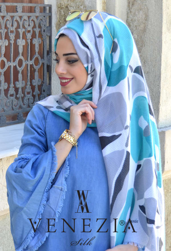 Vanensis - VANENSİS ELMA DESEN COTTON ŞAL KOLEKSİYONU 31117-002