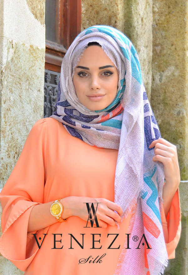 Vanensis - VANENSİS LABİRENT DESEN COTTON ŞAL KOLEKSİYONU 32065-001