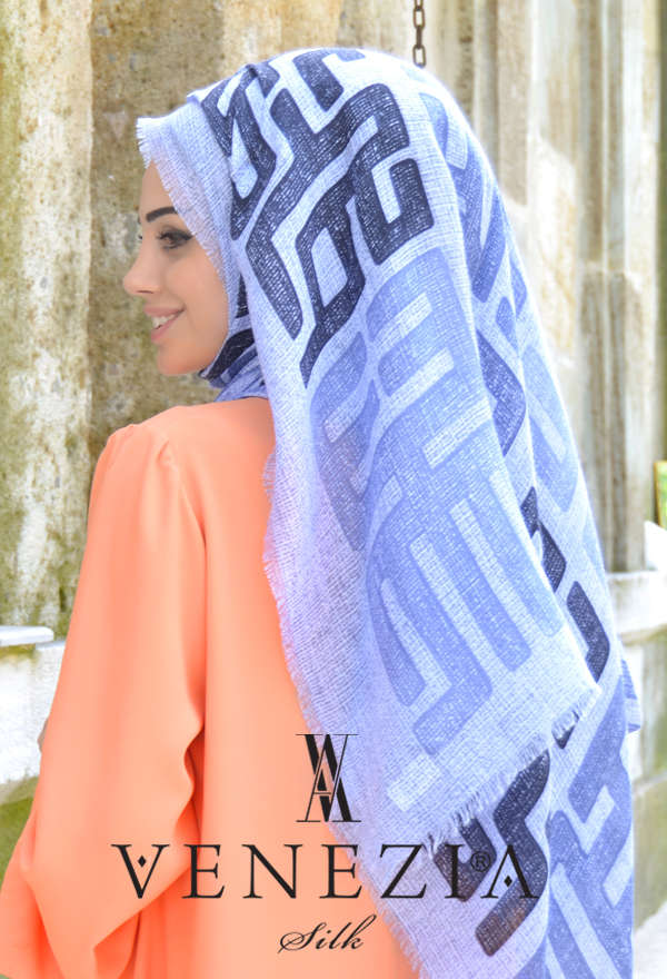 Vanensis - VANENSİS LABİRENT DESEN COTTON ŞAL KOLEKSİYONU 32065-003