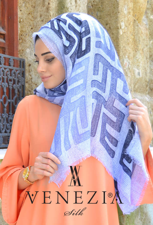 Vanensis - VANENSİS LABİRENT DESEN COTTON ŞAL KOLEKSİYONU 32065-003 (1)