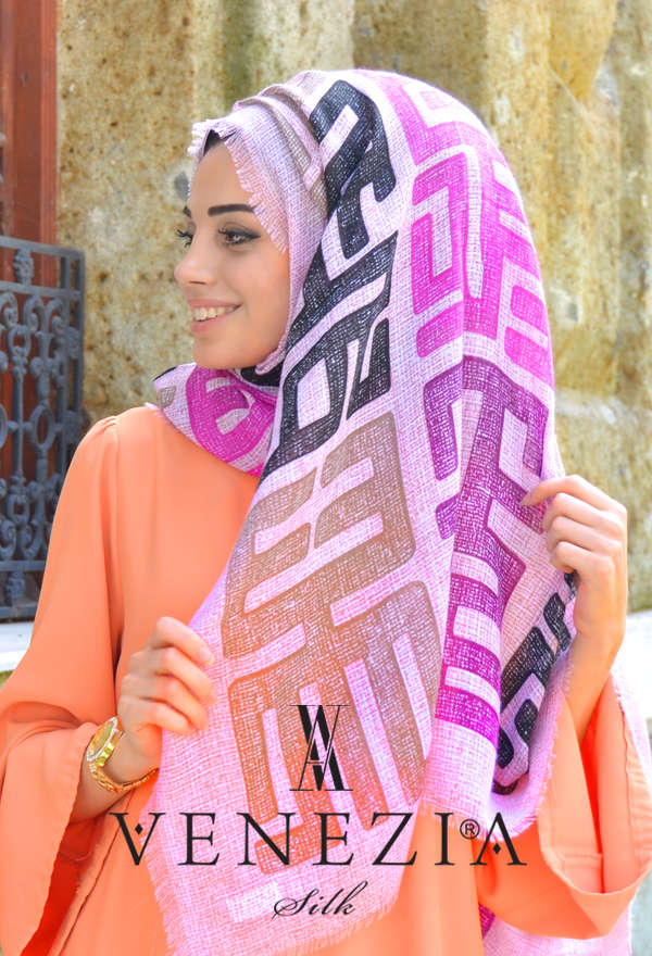 Vanensis - VANENSİS LABİRENT DESEN COTTON ŞAL KOLEKSİYONU 32065-006