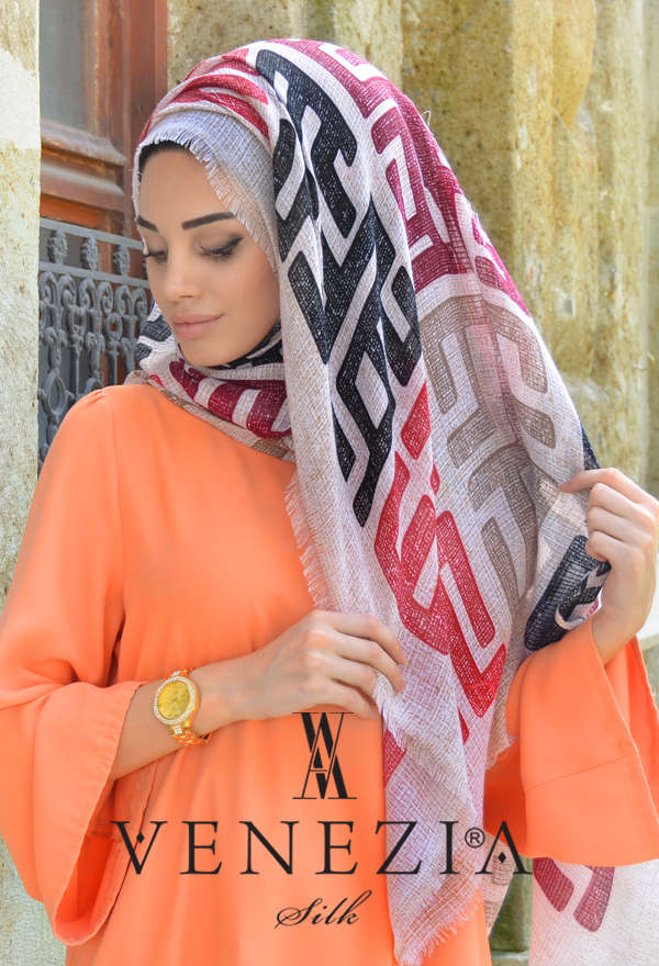 Vanensis - VANENSİS LABİRENT DESEN COTTON ŞAL KOLEKSİYONU 32065-007 (1)