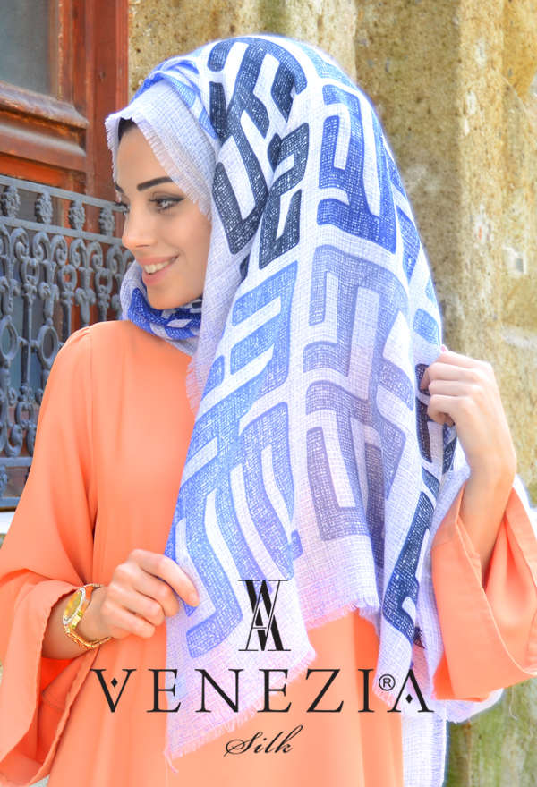Vanensis - VANENSİS LABİRENT DESEN COTTON ŞAL KOLEKSİYONU 32065-008 (1)