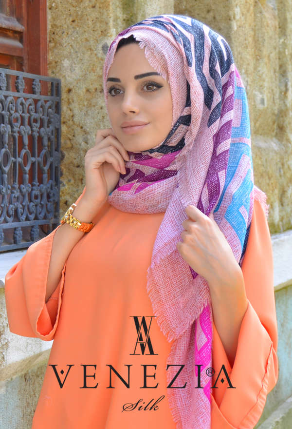 Vanensis - VANENSİS LABİRENT DESEN COTTON ŞAL KOLEKSİYONU 32065-009