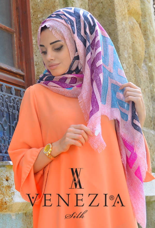 Vanensis - VANENSİS LABİRENT DESEN COTTON ŞAL KOLEKSİYONU 32065-009 (1)