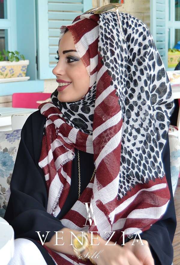 Vanensis - Vanensis Leopar-Zebra Cotton Şal Koleksiyonu 31114-008