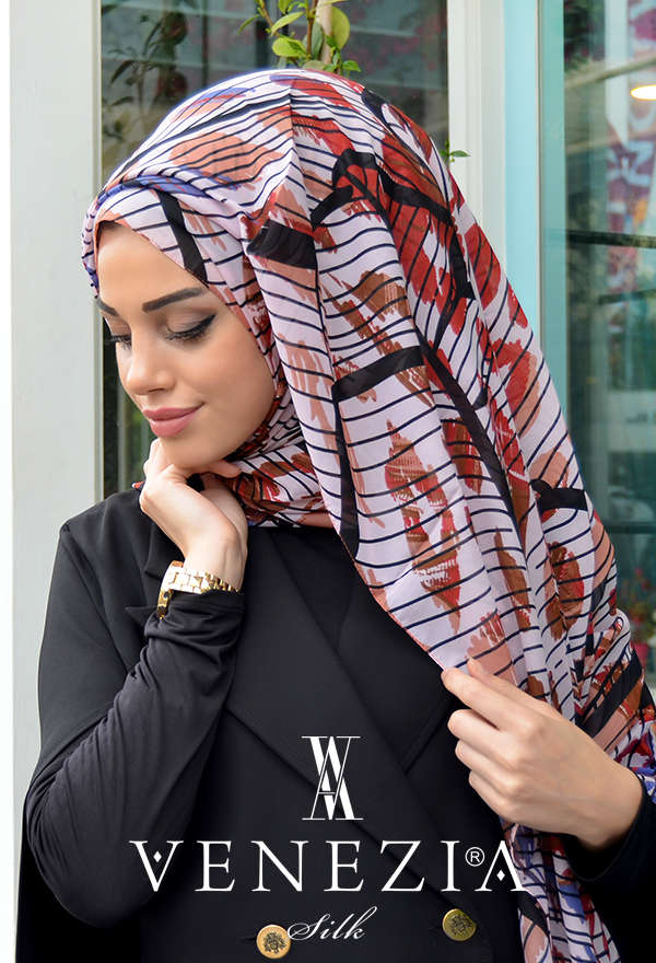 Vanensis - VANENSİS YAKAMOZ KOLEKSİYONU ŞİFON ŞAL 31321-014 (1)