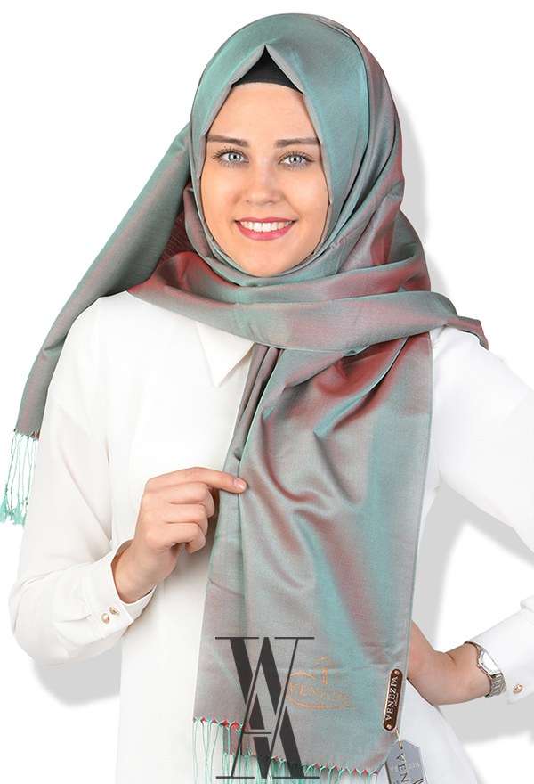 VENEZİA SİLK - Venezia %100 Tafta İpek Şal 413131-024 (1)