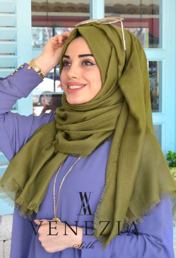 Vanensis - VENEZİA FRESH PİTİ KARELİ COTTON ŞAL 31112-009 (1)