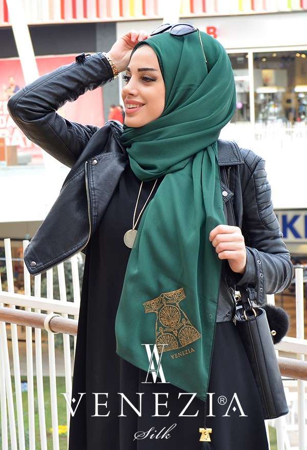VENEZİA SİLK - Venezia Kösem Sultan Koleksiyonu İpek Şal 413129-030 (1)