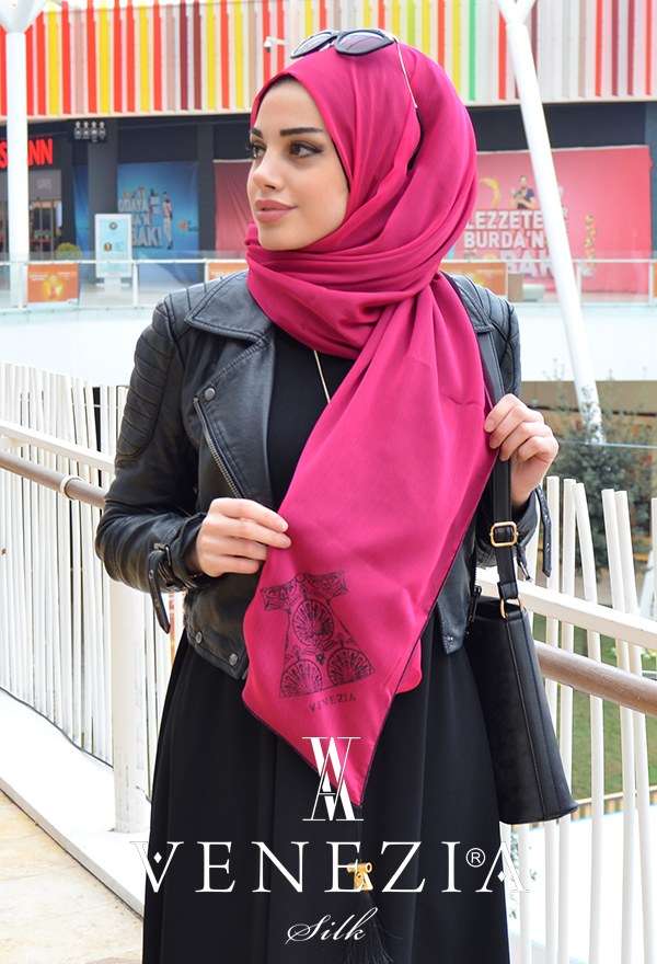 VENEZİA SİLK - Venezia Kösem Sultan Koleksiyonu İpek Şal 413130-004 (1)