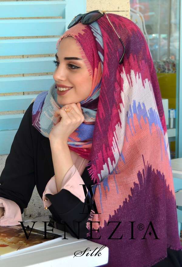 SURA İPEK - VENEZİA RENKLERİN DANSI FİLELİ COTTON ŞAL 31011-001
