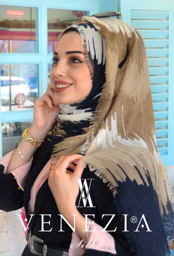 SURA İPEK - VENEZİA RENKLERİN DANSI FİLELİ COTTON ŞAL 31011-007