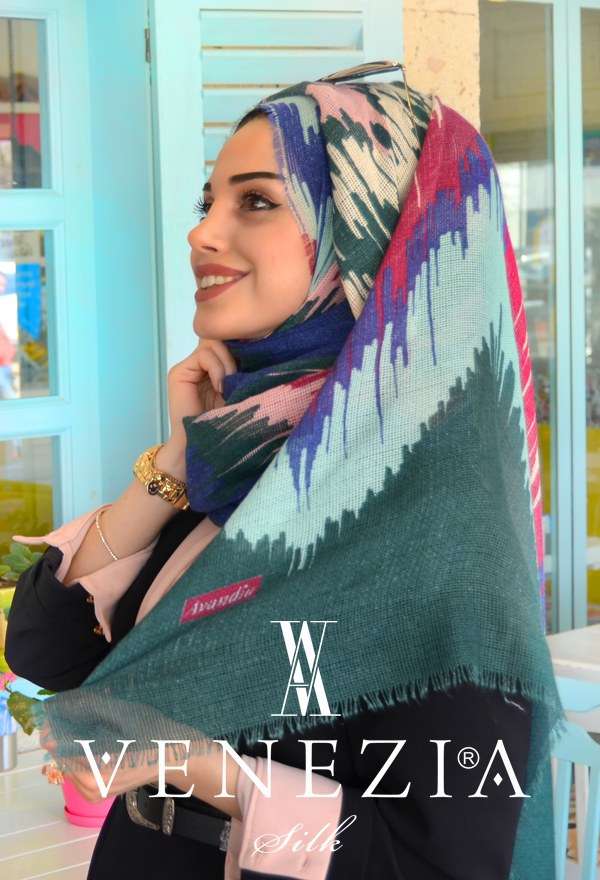 SURA İPEK - VENEZİA RENKLERİN DANSI FİLELİ COTTON ŞAL 31011-009
