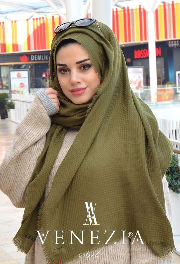 AKEL - Venezia Silk Sık Fileli Cotton Şal 31038-002