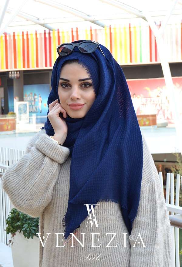 AKEL - Venezia Silk Sık Fileli Cotton Şal 31038-011