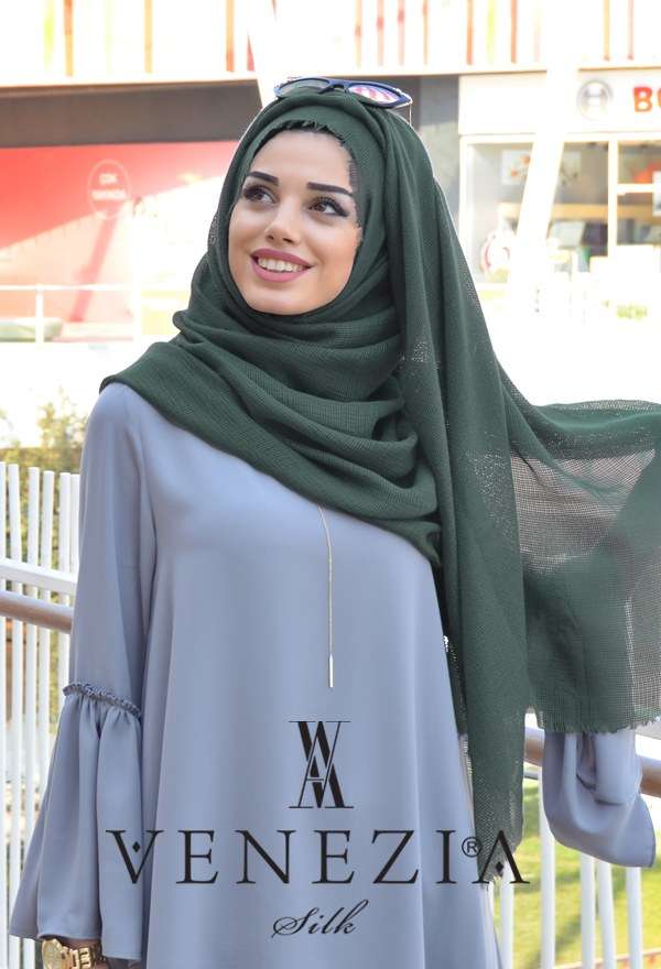 AKEL - Venezia Silk Tam Fileli Cotton Şal 31310-018 (1)