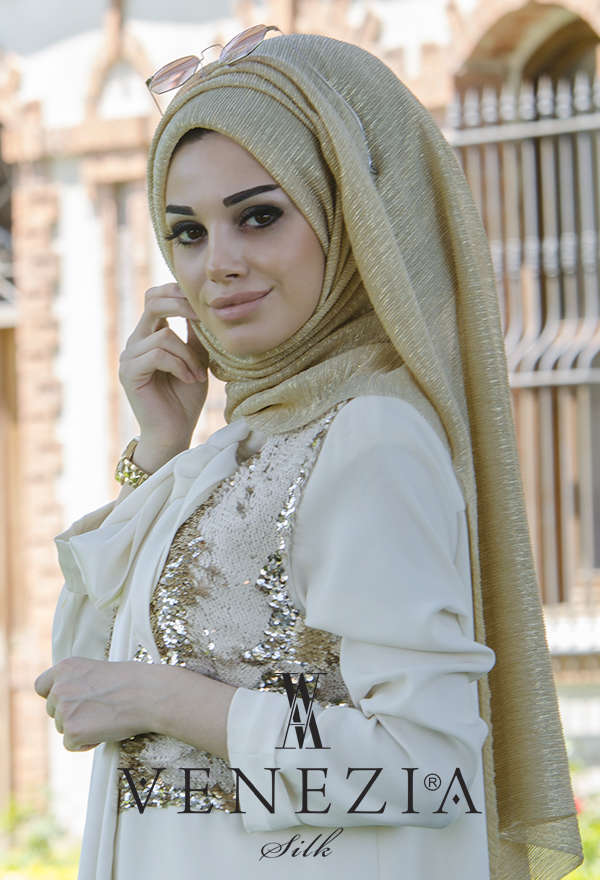 VENEZİA SİLK - VENEZİA SULTAN SİMLİ ŞAL KOLEKSİYONU 32060-004