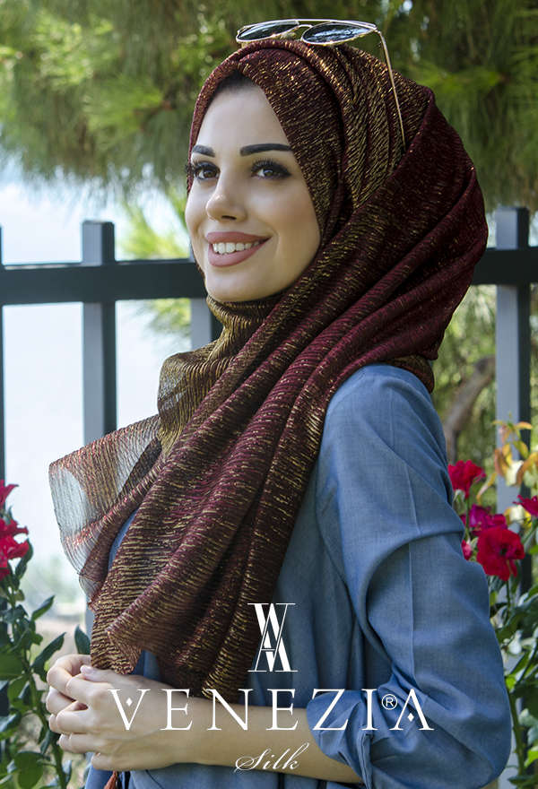 VENEZİA SİLK - VENEZİA SULTAN SİMLİ ŞAL KOLEKSİYONU 32060-032