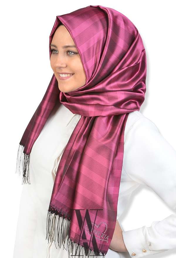 VENEZİA SİLK - Venezia Swarovski Taşlı Twill İpek Şal 3187-003