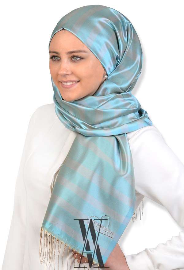 VENEZİA SİLK - Venezia Swarovski Taşlı Twill İpek Şal 3187-008