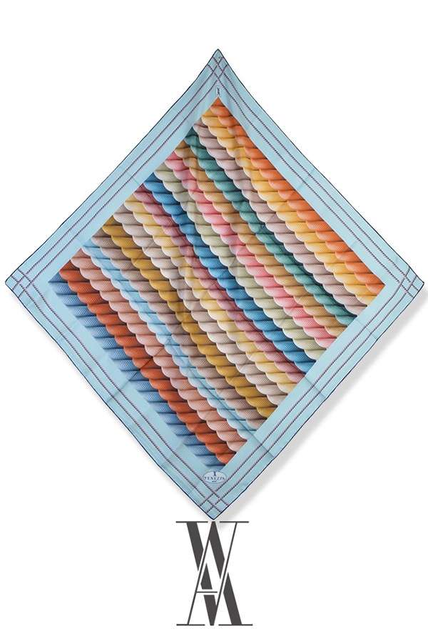 VENEZİA SİLK - Venezia Twill İpek Eşarp 213155-010 (1)
