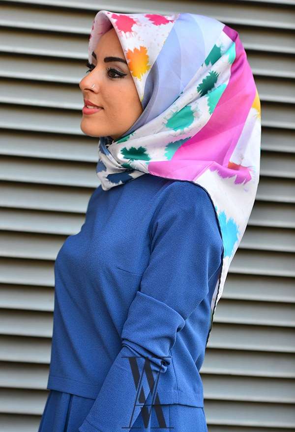 VENEZİA SİLK - Venezia Twill İpek Eşarp 213158-007 (1)