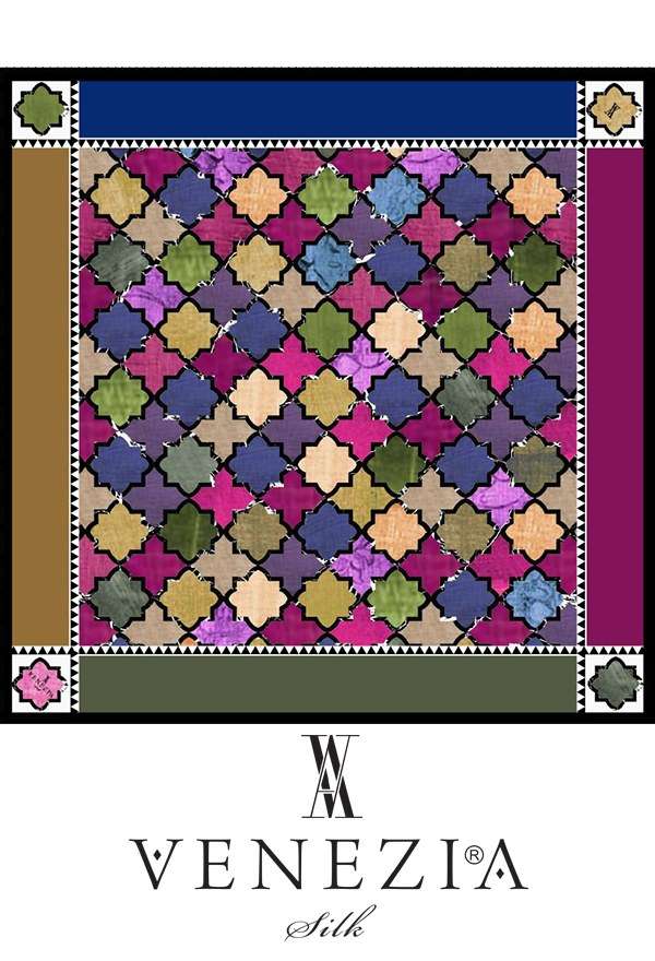 VENEZİA SİLK - Venezia Twill İpek Eşarp 213167-003 (1)