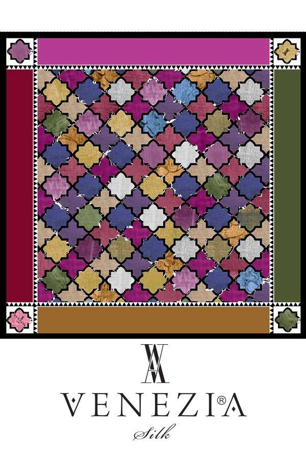 VENEZİA SİLK - Venezia Twill İpek Eşarp 213167-006 (1)