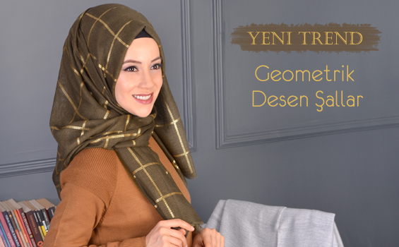 YENİ TREND, GEOMETRİK DESEN ŞALLAR